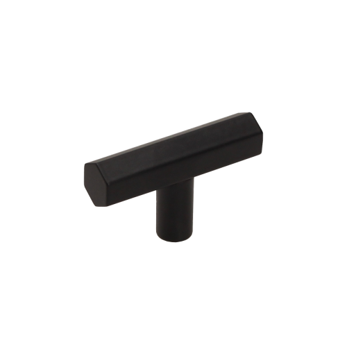 Tirador negro hexagonal