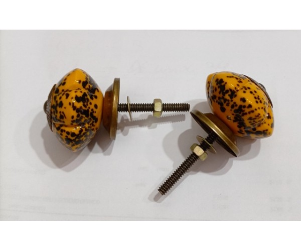Tirador cristal ambar
