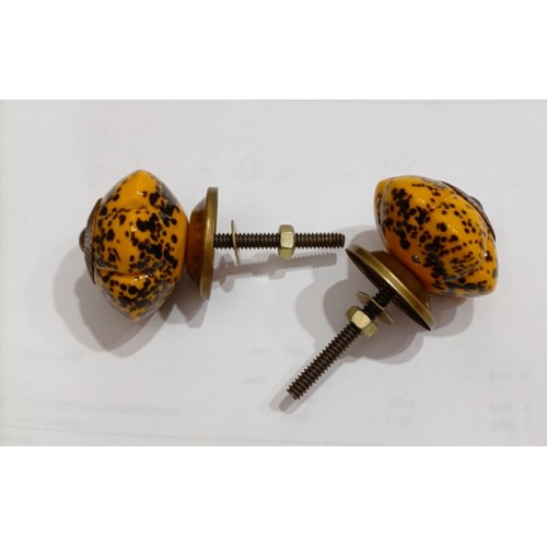 Tirador cristal ambar