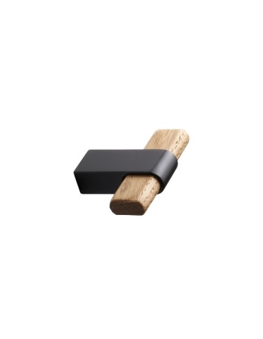 Tirador T madera y metal CROSSING