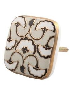 Tirador porcelana flor de Loto