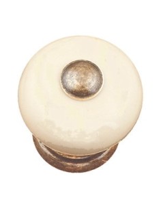 Tirador porcelana crema 2